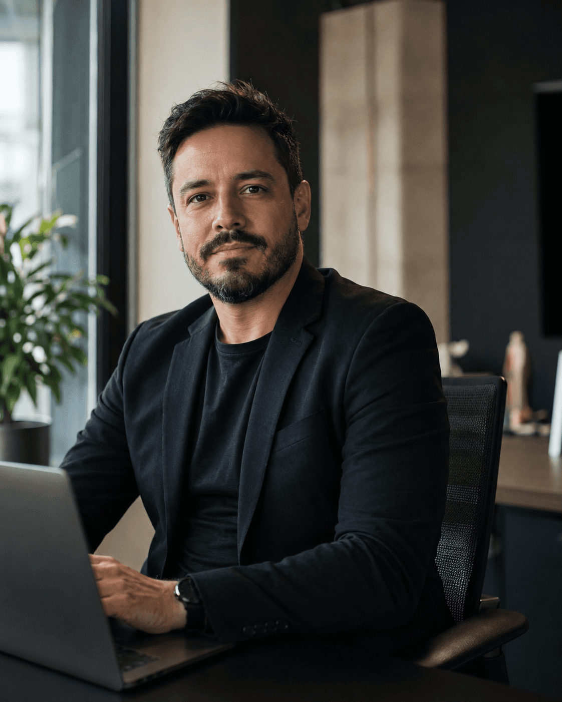 Líder de tecnologia em escritório moderno